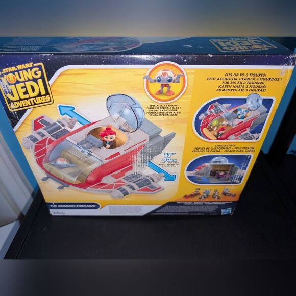 NWOT Hasbro Disney Star Wars Young Jedi Adventures The Crimson Firehawk - Picture 7 of 11